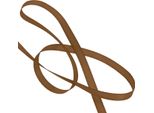 50M × 8Mm Visco Nastro Decorativo Nastro Taffetà Nastro Arco Nastro Regalo Nastro Tessuto Nastro Taffetà Arco, Colore: Marrone