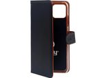 Celly Wally Custodia Per Cellulare 16,5 Cm (6.5") Custodia A Libro Nero, Marrone"