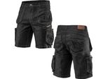 Neo Tools Pantaloncini Neri - Pantaloni Da Lavoro In Denim - Pantaloni Di Sicurezza Pantaloni Protettivi Abbigliamento Da Lavoro Estivo - Taglia Xl