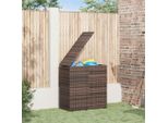 Vidaxl Cuscino Da Giardino In Rattan Pe 100X49X103,5 Cm Marrone