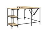 Scrivania Sonoma Rovere 139X139X75 Cm Materiale A Base Di Legno