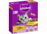 Whiskas® Katzen-Trockenfutter 1+ Mit Huhn 800,0 G