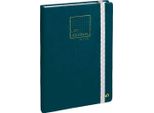Quo Vadis Diario Di Vita Dots Blu Verde 15X21Cm Carta Clairefontaine Bianca