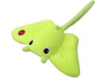 Cane Giocattolo Fantasy Glow Stingray Verde Si Illumina Al Buio 27 Cm