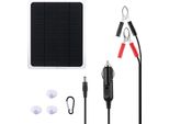 Caricabatterie Solare Di Mantenimento Da 12 V Migliorato - Set Portatile E Impermeabile Per Auto, Moto, Barca E Camper