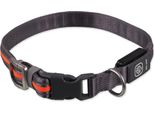 Collare Per Cani Fantasy Usb Led Nylon Luminoso M-L Arancione 2,5X45-65Cm
