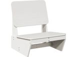 Vidaxl Sedia Da Giardino Bianca 60X64X70,5 Cm In Legno Di Pino Massiccio