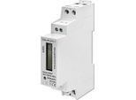 Contatore Elettronico Monofase Qoltec | Contatore Di Energia Su Guida Din | 230 V | Lcd | 1P | Slim