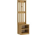 Vidaxl Appendiabiti Sandnes 45X40X159,5 Cm In Legno Di Pino Massiccio