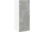 Syfax™ Armadio Pensile Con Porta Riga Grigio Cemento 40 X 31 X 100 Cm