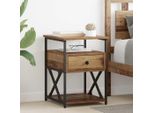 Maison Exclusive - Comodino Con Cassetti Legno Antico 40 X 42 X 55 Cm Materiale Ligneo