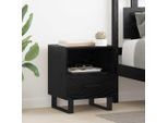 Vidaxl Comodino Look Rovere Nero 40 X 35 X 47,5 Cm Materiale A Base Di Legno