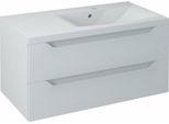 Sapho Wave - Mobile Lavabo 900X450X480 Mm, A Destra, 2 Cassetti, Bianco WA093-3030