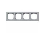 Gira 0214255 Telaio Di Copertura 4F Piatto Gira E2 F Alluminio (214255)