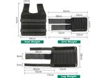 Carico Massimo: 15 Kg/35 Kg, Gilet Regolabile, Telo Da Allenamento, Allenamento Della Forza Con 6 Kg Di Gambe E 5 Kg Di Braccia (A Vuoto)