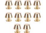 10 Pezzi Piedi Testa Di Chiodo Borsa Borsa Bagagli Rivetto Piatto 12 Mm Ottone Materiale Pelle Artigianato