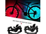 Set Pinza Freno Bicicletta Anteriore Posteriore Kit Freno A Disco Metallo Mtb Bici Da Strada Parti Di Bicicletta