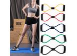 8 Bande Di Resistenza Sagomate, Corde Per Esercizi, Allungamento Del Torace, Yoga, Allenamento, Fitness, Tubo Elastico