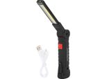 Torcia Usb Ricaricabile, Multifunzionale, Pieghevole, Luce Da Lavoro, Cob Led, Campeggio