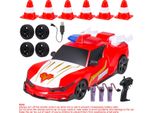 Auto Della Polizia Telecomandata, Giocattolo 4WD Con Luci, 3 Batterie Ricaricabili, Regalo Di Compleanno, Ideale Per Bambini, Ragazzi E Ragazze