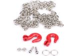 Gancio Per Rimorchio Rc, Catena, Accessorio Durevole, Gancio Di Traino In Metallo, Ecologico Per Auto Da Arrampicata Cingolata 1:10