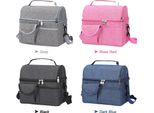 Borsa Frigo Portatile, A Doppio Strato, Isolata, Borsa Pranzo Per Campeggio, Barbecue, Picnic, Attività All'aperto
