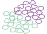 32 Pezzi Verde Viola Rotondo A Forma Di Cuore Marcatori Punto Per La Maglia, Liscio, Inodore, Pratico Set Di Marcatori Uncinetto