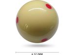 1 Pezzo Palla Da Stecca Bianca 57,2 Mm Biliardo