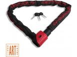 Lucchetto A Catena Lynx Art 3, 1200 X 9 Mm Nero/Rosso