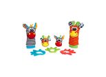 Playgro - Set Regalo Calzini E Braccialetti Con Sonagli Degli Amici Della Giungla
