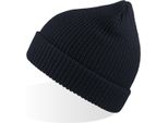Atlantis Woll | Woolly Beanie, Berretto A Coste - Colore: Navy - Taglia: Unica