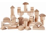 Blocchi Da Costruzione In Legno Naturale, 50 Pezzi Brio 63011300