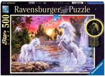 Puzzle Ravensburger Da 500 Pezzi Star Line Illumina Gli Unicorni Sul Fiume 14873