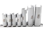 Set Di Chiavi Speciali A Bussola, Scanalate | Azionamento Quadro 10 Mm (3/8") | Sw 10 - 19 Mm | 7 Pz."