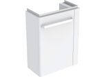 Geberit Lave-Mains Armoire Basse Renova Nr. 1 Comprimo Nouveau, Porte-Serviette à Droite, 448X604X222Mm Blanc Mat/Blanc Brillant, 862050000, 862050000