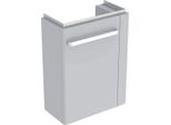 Geberit Lave-Mains Armoire Basse Renova N° 1 Comprimo Nouveau, Porte-Serviette à Droite, 448X604X222Mm Gris Clair Mat/Gris Clair Brillant, 862051000, 862051000