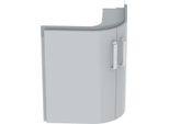 Geberit Lave-Mains D'angle Armoire Basse Renova N° 1 Comprimo Nouveau 482X605X482Mm Gris Clair Mat/Gris Clair Brillant, 862151000, 862151000