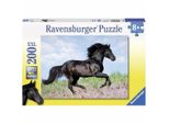 200-Piece Xxl Black Stallion Puzzle - Ravensburger - Landscape And Nature - From 8 Years Old