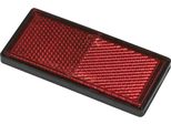 Riflettore Rosso 85X39Mm Autoadesivo Con Piastra Di Base