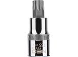 Neo Tools Punta Per Cacciavite Torx Su Attacco 1/2", T55 X 55 Mm, Attacco In Acciaio Crv, Parte Terminale In Acciaio S2, M+T"