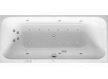 Baignoire BalnéO Duravit Happy D.2, Version à Encastrer, Double Dos InclinéS, BâTi-Support, Garniture De Vidage Et De Trop-Plein, Combi-SystèMe P, 1800X800Mm, 760314000CP1000, 760314000CP1000