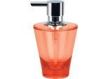 Dispenser Spirella Per Sapone Liquido "Max Light"", Capacità 8,5 X 8,5 X 14,5 Cm - 250Ml - Arancione"