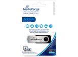 Mediarange MR913 Mediarange Usb-Stick Schwarz, Silber 128 Gb