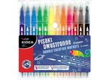 Pennarelli Bifacciali 12 Colori Kidea