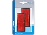 Riflettore Rosso 85X39Mm Autoadesivo Con Piastra Di Base 2 Pz. Nel Blister