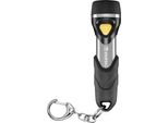 Varta Day Light Key Chain Led Flashlight Incl. Anello Portachiavi E 1X Batteria Aaa Longlife Power Antiurto Argento Nero Per La Casa Tutti I Giorni. Interruzioni Di Corrente