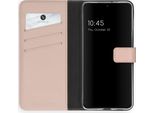 Custodia Per Samsung Galaxy S21 - Vera Pelle - Custodia Selencia Flip Flap - Rosa Chiaro
