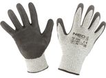 Neo Tools Guanti Da Lavoro Antitaglio Taglia 9 | 4X43D, Rivestimento In Nitrile, Senza Cuciture, Guanti Industriali Disponibili Nelle Taglie 8, 9 E 10, 100 % Poliestere
