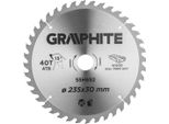 Lama Circolare Graphite 235X30 Mm, 40 Denti.Resistente Al Widia, Robusta, Per Il Taglio Di Legno, Pannelli Truciolari, Mdf|Anello Di Riduzione30Mm->25,4, 20, 16 Mm