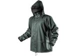 Neo Tools Jacket Pu/Pvc - Giacca Da Lavoro - Softshell Impermeabile Con Cappuccio - Verde - Taglia L